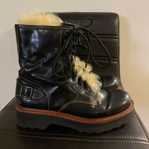 Coach leather boots